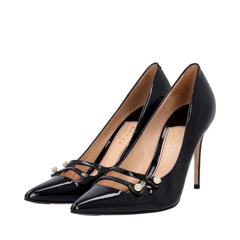 gucci aneta double strap court shoes|Gucci.